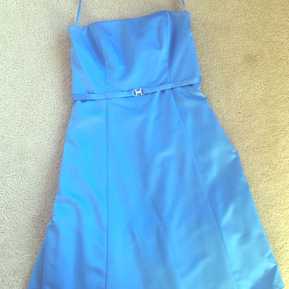 Michaelangelo Size 14 Strapless Tube Belted Dress
